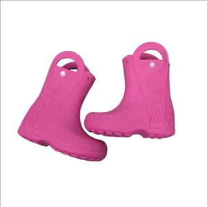 Crocs Handle It Pink Toddler Rain Boots Pink Size 12